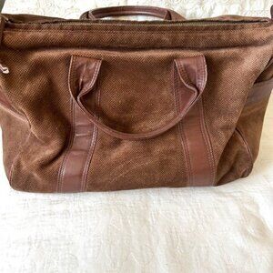 Bottega Veneta brown suede and leather bag
